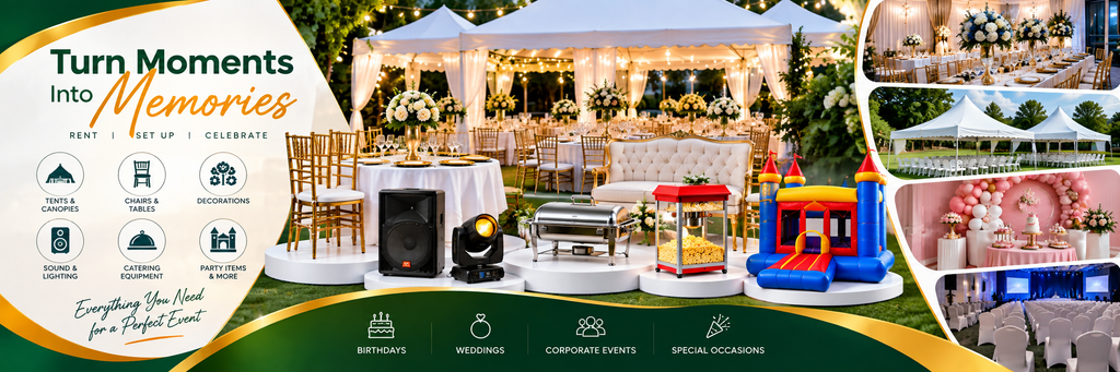 Canopy and event setup rental service in Abuja