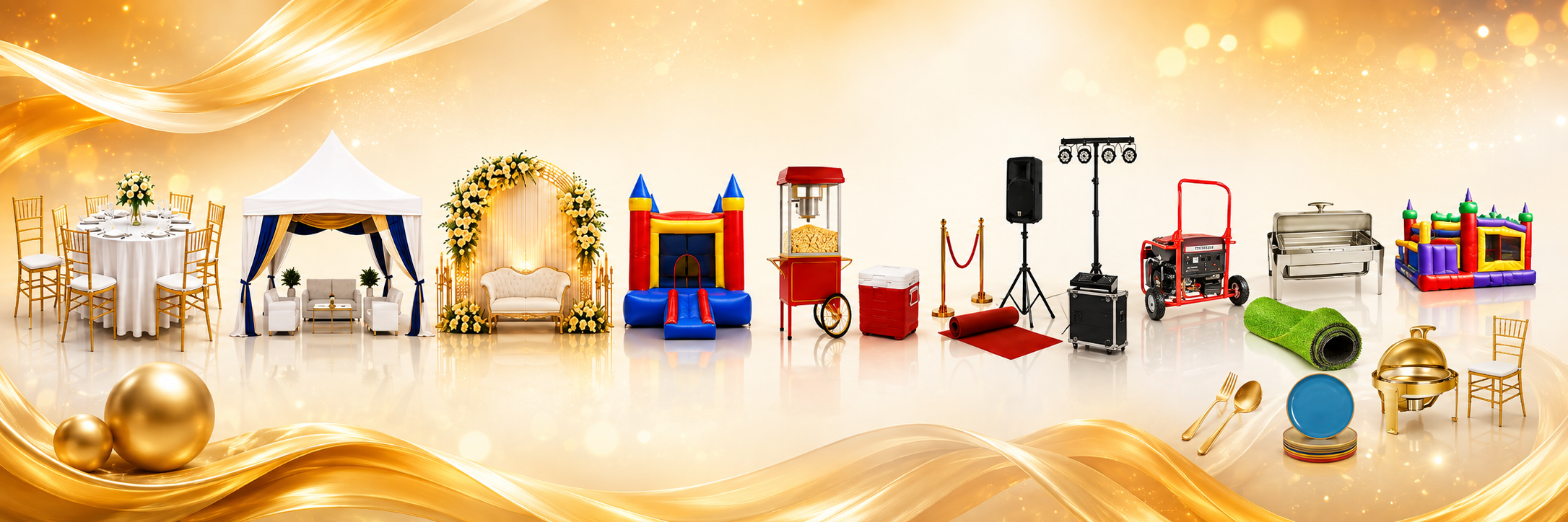 Affordable rental services for events, homes and businesses